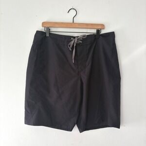 Under Armour Men 36 Black HeatGear Storm1 Swim Trunks Board‎ Shorts Loose Surf